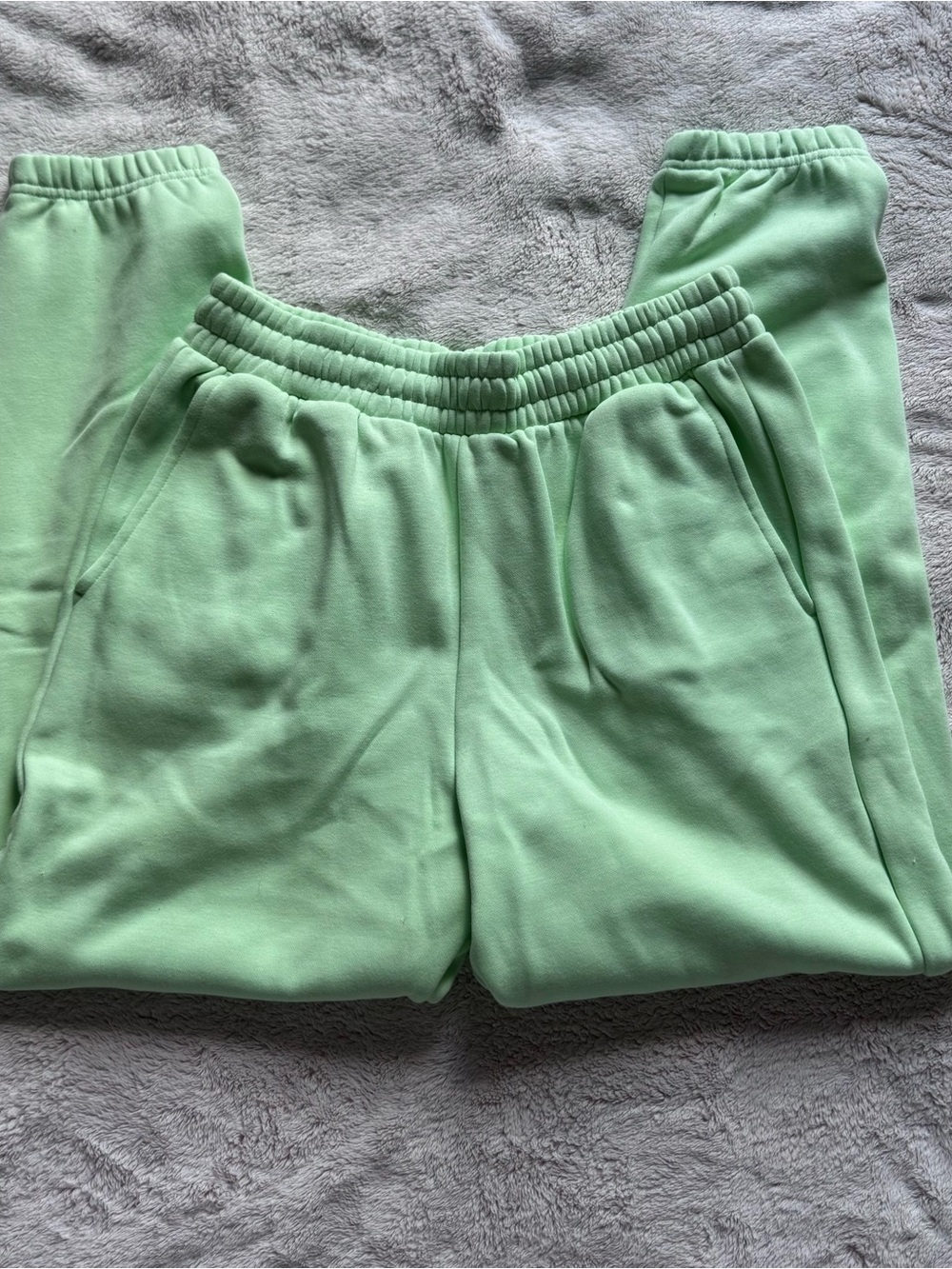Kids Mint Green Cozy Jogger Pants